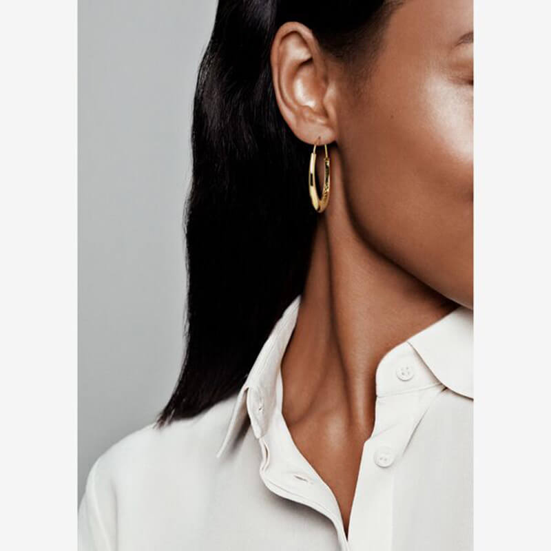 Blue Stripes & Stone Earrings 2